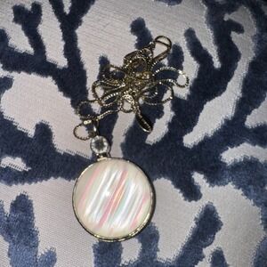 34" THE LIMITED Reversed Round Pendant Necklace Gift Fashion Women Party Jewelry